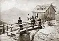 Point de vue près de Jetřichovice (allemand : Dittersbach) en Tchéquie, 1880.