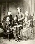Hermann Krone et sa famille, vers 1875.