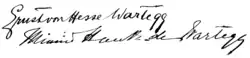 signature d'Ernst von Hesse-Wartegg