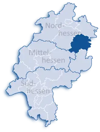 Localisation de Arrondissement de Hersfeld-Rotenburg