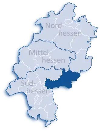 Localisation de Arrondissement de Main-Kinzig