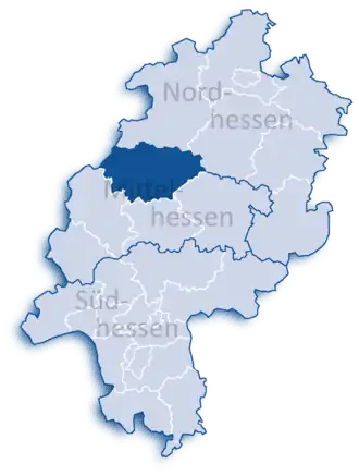 Localisation de Arrondissement de Marbourg-Biedenkopf