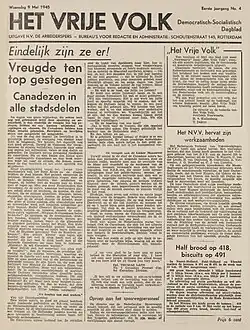 Image illustrative de l’article Het Vrije Volk