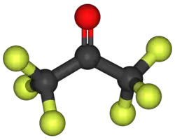 Image illustrative de l’article Hexafluoroacétone