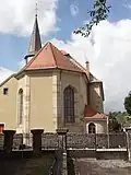 Chevet de l'église Saint-Brice.