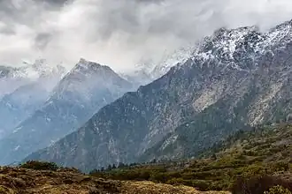 Dans le Langtang, avril 2014