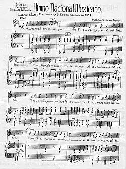 Image illustrative de l’article Hymne national mexicain