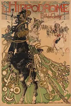 L'Hippodrome, boulevard de Clichy (Paris), 1905, affiche.