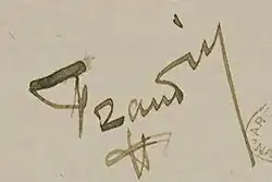 signature de Hippolyte Frandin