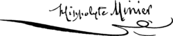 signature de Hippolyte Minier