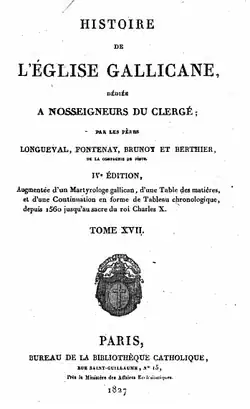 Histoire de l'église Gallicane couverture