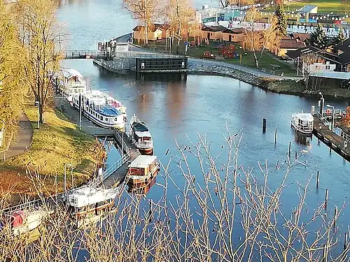 Port de plaisance sur la Vltava.