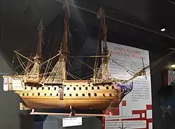 Maquette du Victory au musée du jouet de Colmar