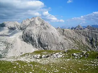 Le Hohes Licht depuis le Rappenseekopf.