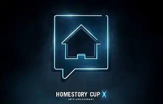 Une maison constitue le logo de la HomeStory Cup, en référence au nom de la compétition et de l'ambiance détendue.