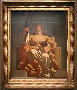 La République nourrissant ses enfants. Honoré Daumier, 1848.