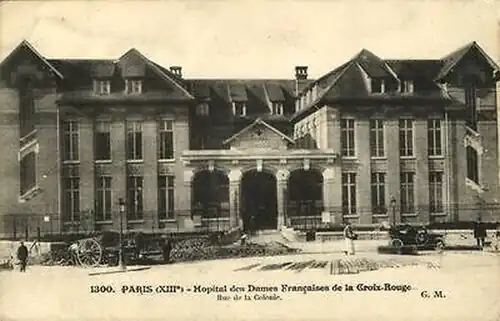 Hôpital «&nbsp;des Dames françaises de la Croix-Rouge », rue de la Colonie.