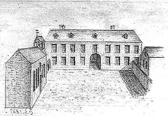 Facade de l’hôpital Saint-Marcoul.