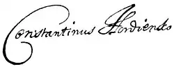 signature de Kost Hordienko