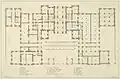 Plan du bâtiment en 1750.