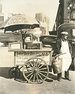 Vendeur de hot dog,  Manhattan, 1936.