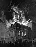 Incendie de l'hôtel W6 en 1899