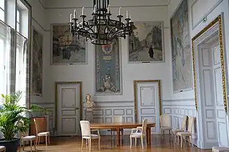 Le salon d'honneur au premier étage.