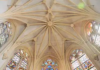 Houchin, église St Omer, voûte du choeur