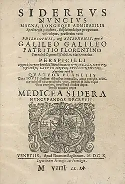 Image illustrative de l’article Sidereus nuncius