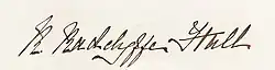 Signature de Radclyffe Hall