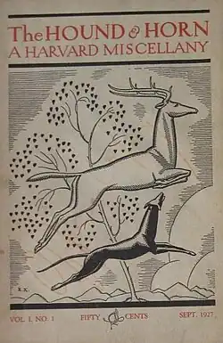 Couverture de la revue The Hound & Horn (1927).