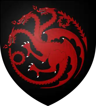 Blason de la maison Targaryen.