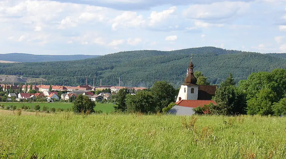 Hrádek : vue générale.