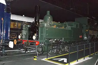 030 n°1038 de 1870 de la Compagnie de l'Ouest restaurée en état d'origine et conservée à la Cité du train à Mulhouse