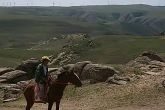 Bannière centrale droite de Chahar