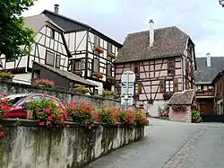 Les maisons à colombages à Hunawihr.