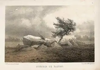 Dolmen à Valthe, eau-forte, entre 1857 et 1864 (coll. priv.).
