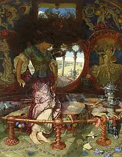 La Dame de Shalott (vers 1890-1905), Hartford, Wadsworth Atheneum.