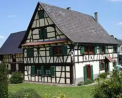 Maison à colombages.