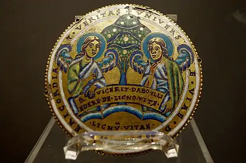 Médaillon "L'arbre de vie" (art mosan, vers 1160).