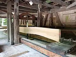 Scierie hydraulique du musée de Ballenberg en Suisse.