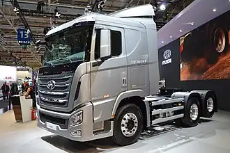 Hyundai Xcient 6x2 tractor