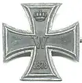 Croix de fer de 1re&nbsp;classe.