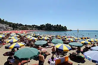 La plage principale, Mala Plaža.