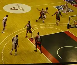 Match de Pro A au Colisée entre l'Élan Chalon et Le Mans (en 2011) contre Le Mans