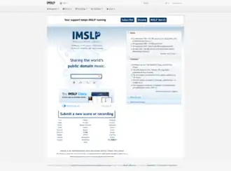 Image illustrative de l’article IMSLP