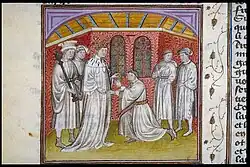  Philippe Ier achetant le comté de Bourges au comte Eudes Arpin