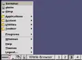Le menu démarrage IceWM ressemble à celui de Windows 95.