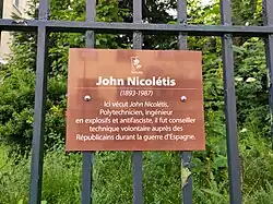 Panneau hommage, rue Albert Thuret, à Chevilly-Larue