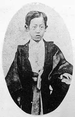 Photographie du jeune Tokugawa Iesato